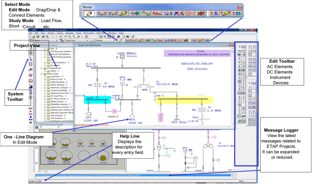 ETAP GUI based User Interface